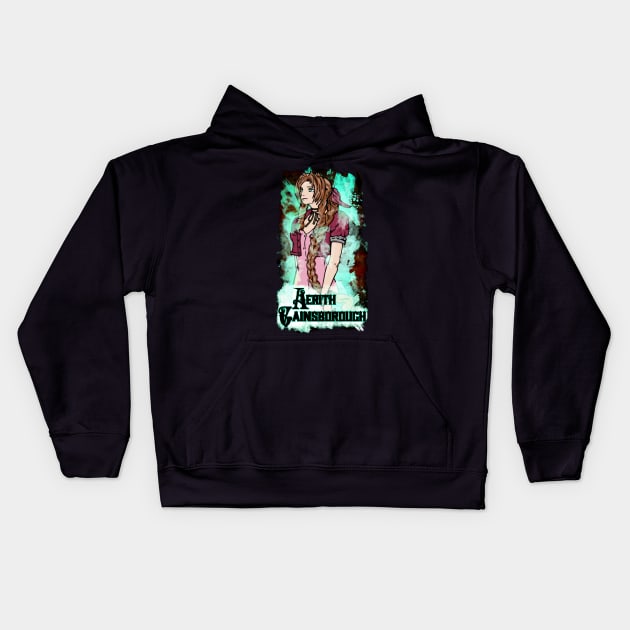 Aerith Kids Hoodie by Beanzomatic